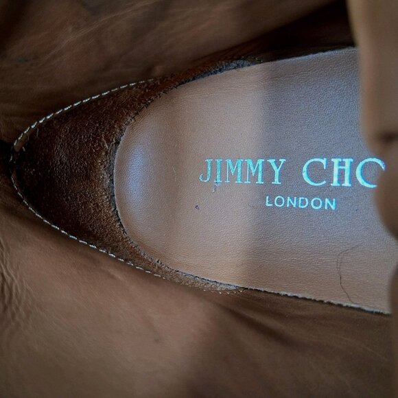 Jimmy Choo Shoes Womens EU 36 US 6 Black High Top Star Studded Made in Italy - Picture 11 of 14